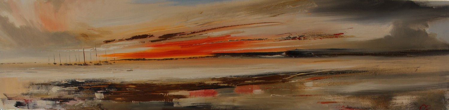 'Sun sinking into the Horizon' by artist Rosanne Barr